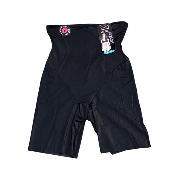 Maidenform Black High Waist Thigh Slimmer Firm Size:XL - Picture 3 of 6